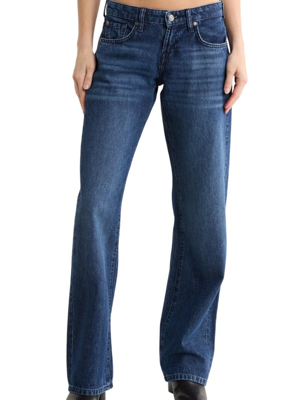 7 For All Mankind Low Straight Leg Jeans in Kendallville